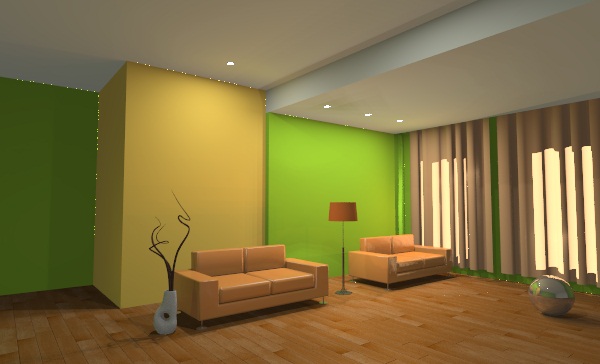 frame}left}Note speckled lines in wall on the left