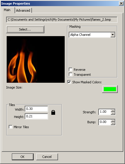 Revit material image properies.png