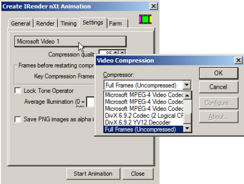 Video Compression Settings